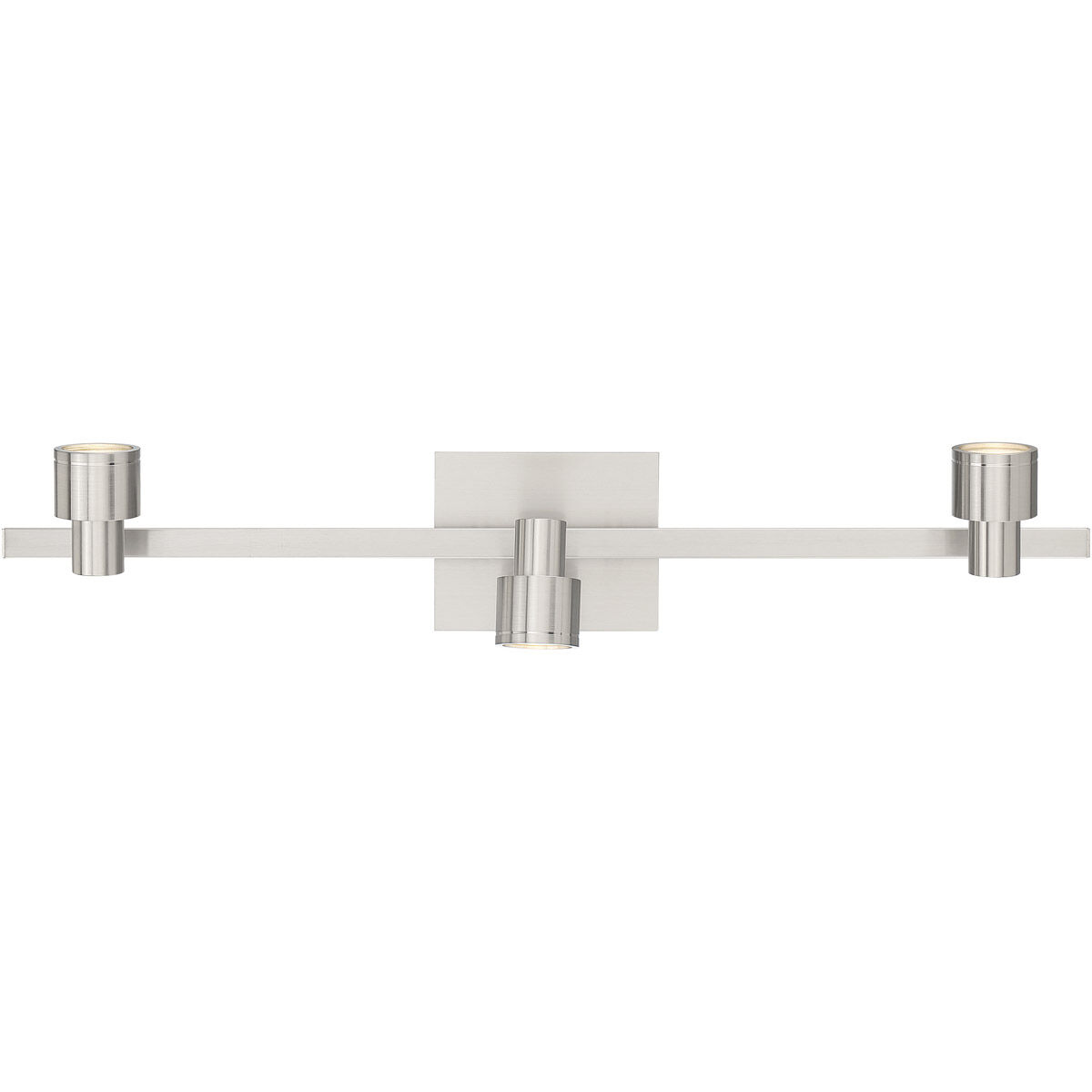 Lincoln 3 Light 120 Brushed Steel Track Ceiling Light